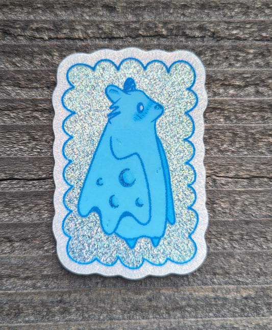 shimmery blue moon cutie sticker