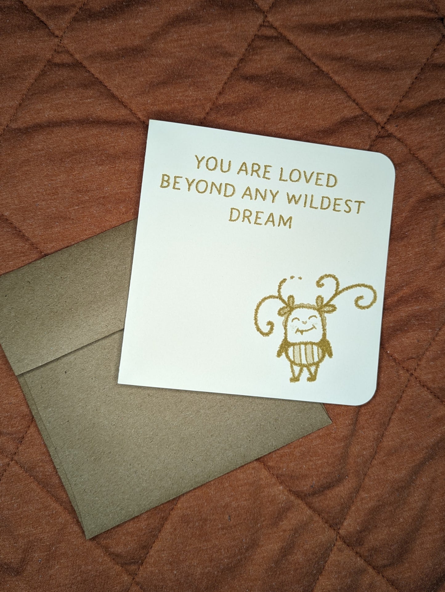 you are loved beyond any wildest dream card