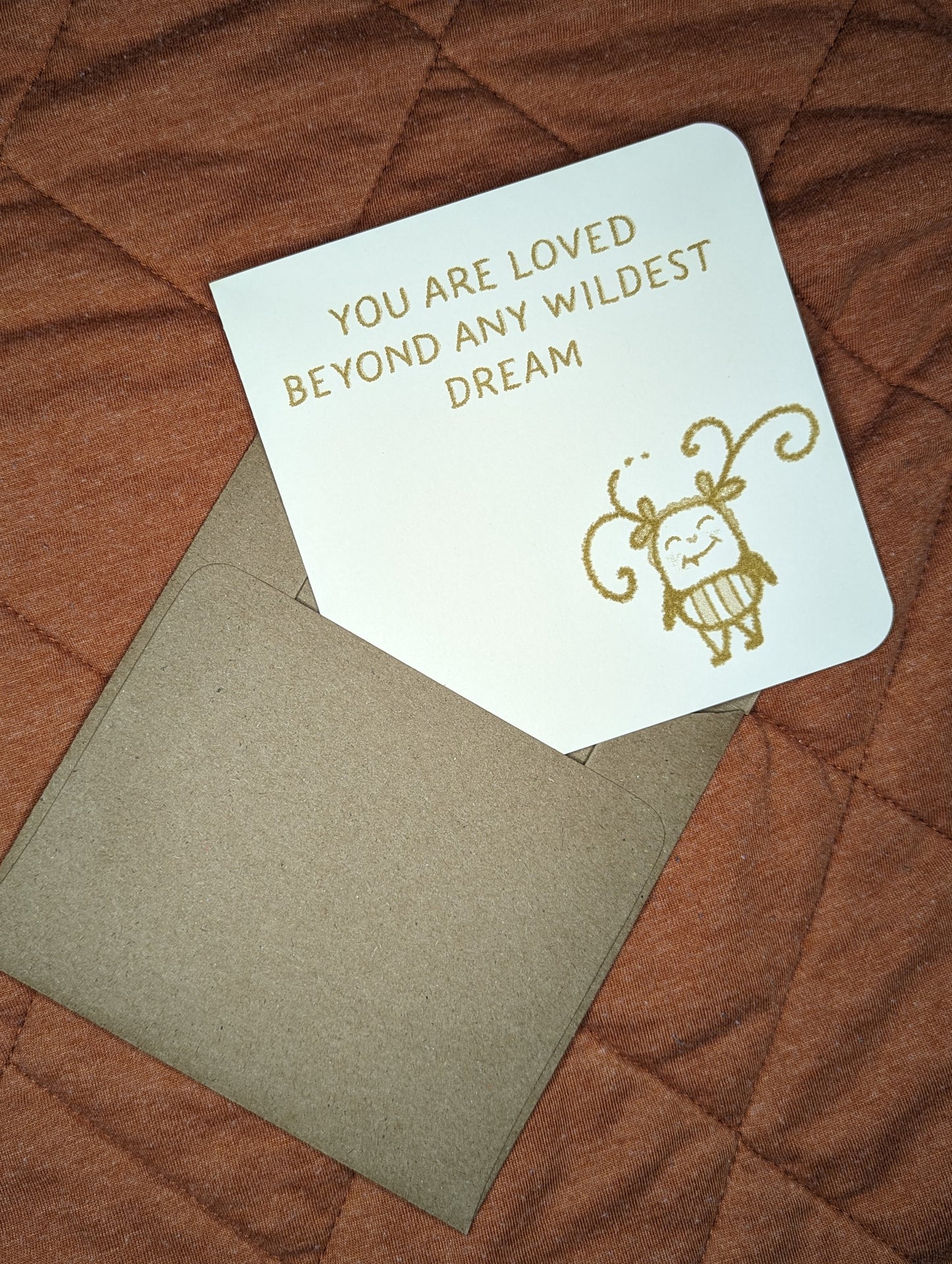 you are loved beyond any wildest dream card