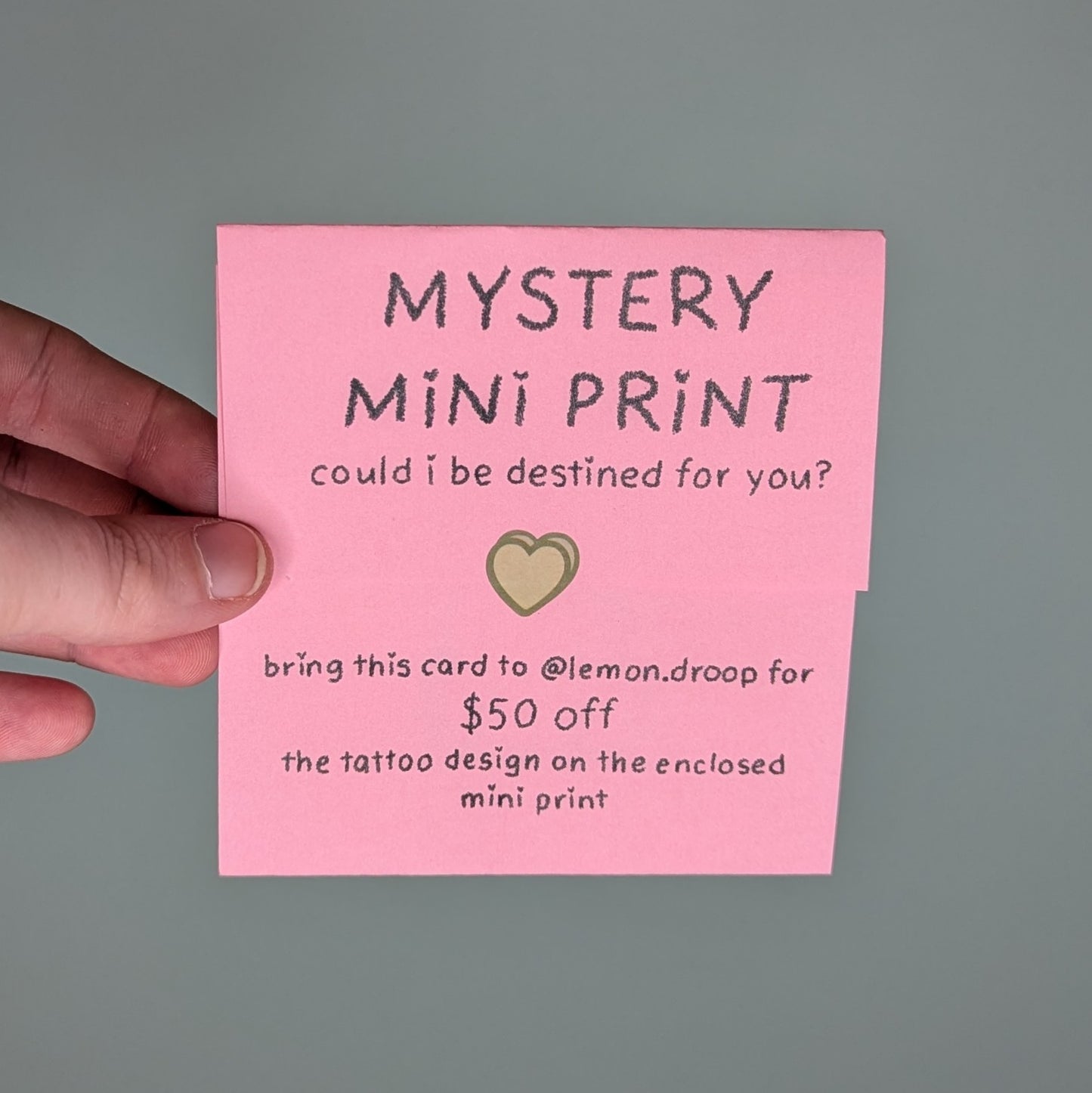 mystery mini print by @lemon.droop