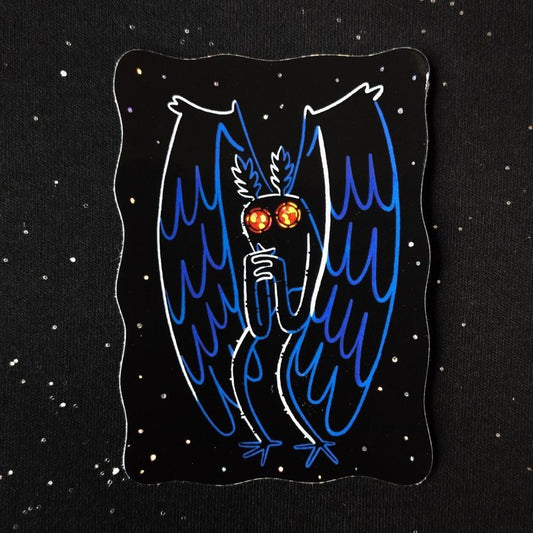 mothman holo sticker