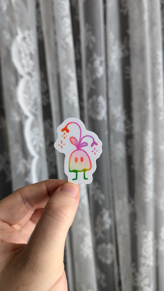 lil rainbow guy sticker