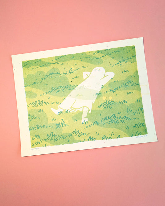 grass ghost on back