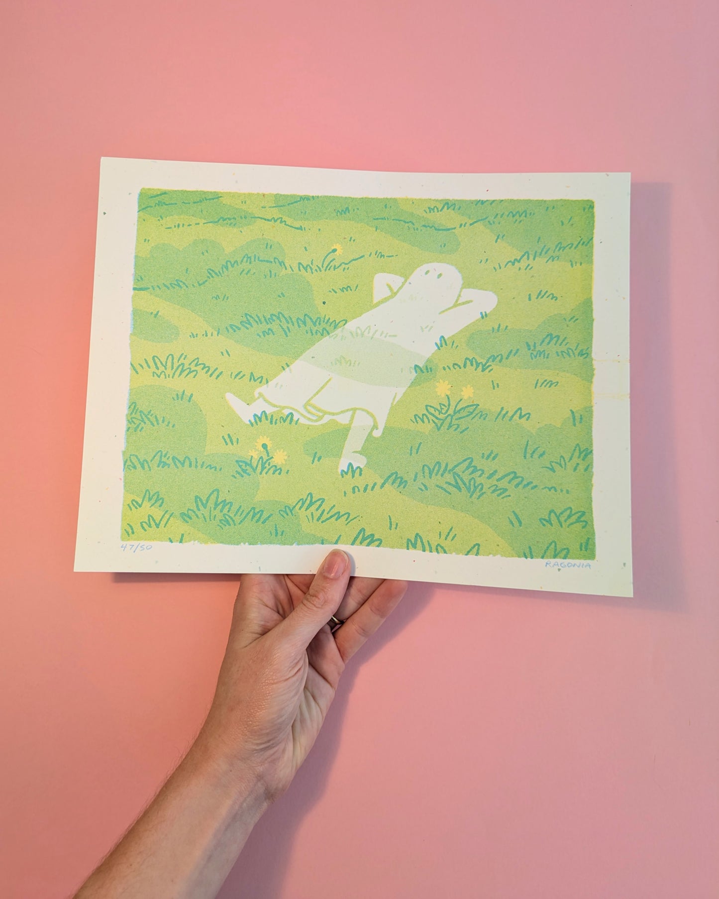 grass ghost on back