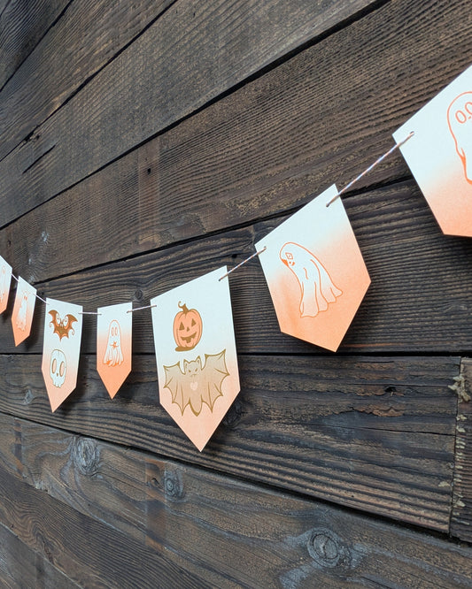 Haunted Risograph Garland