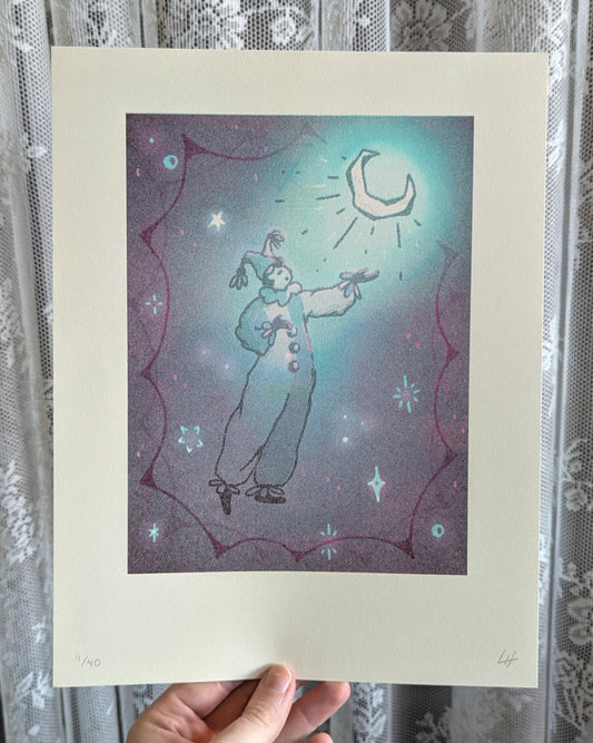 moon boy riso print