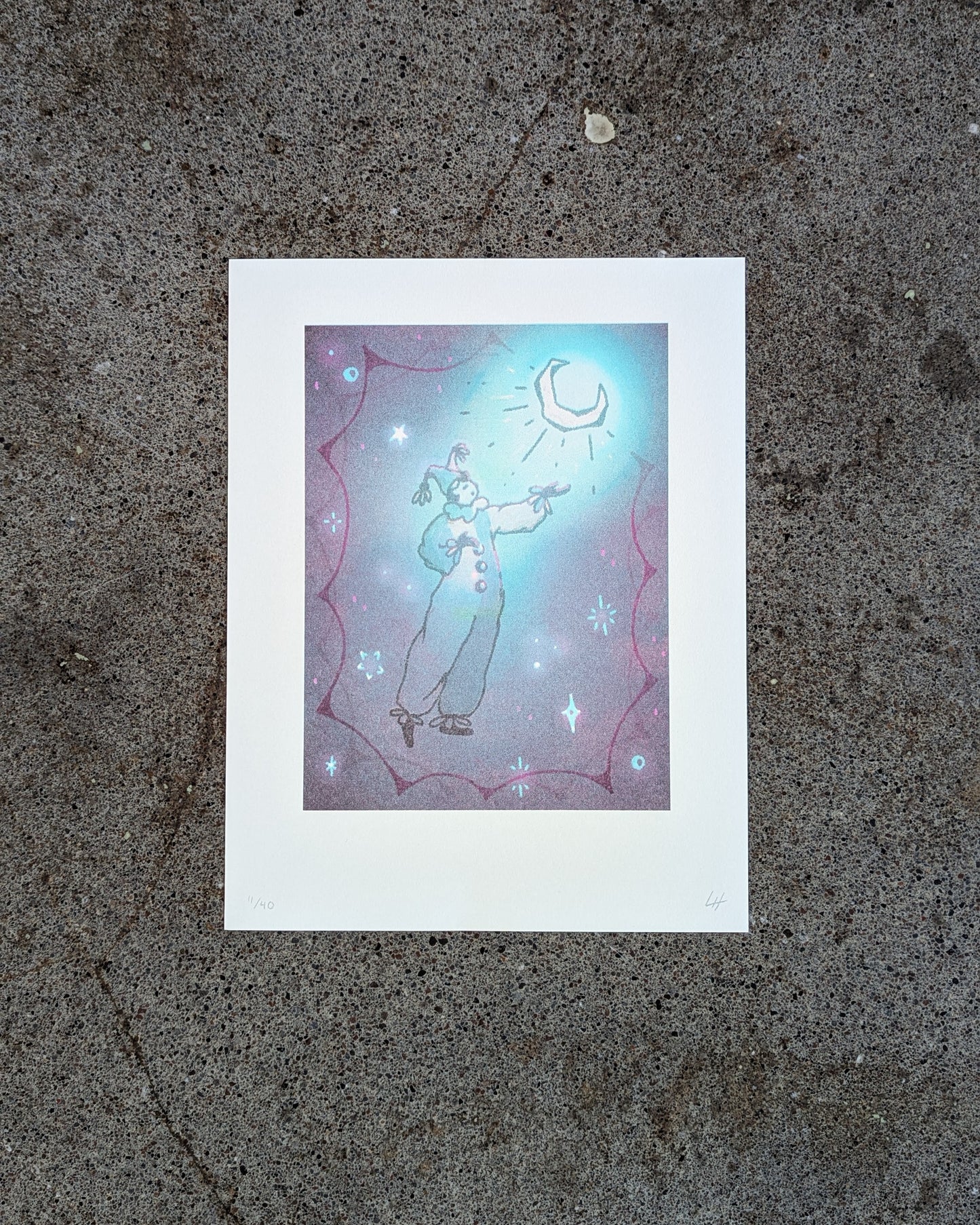 moon boy riso print