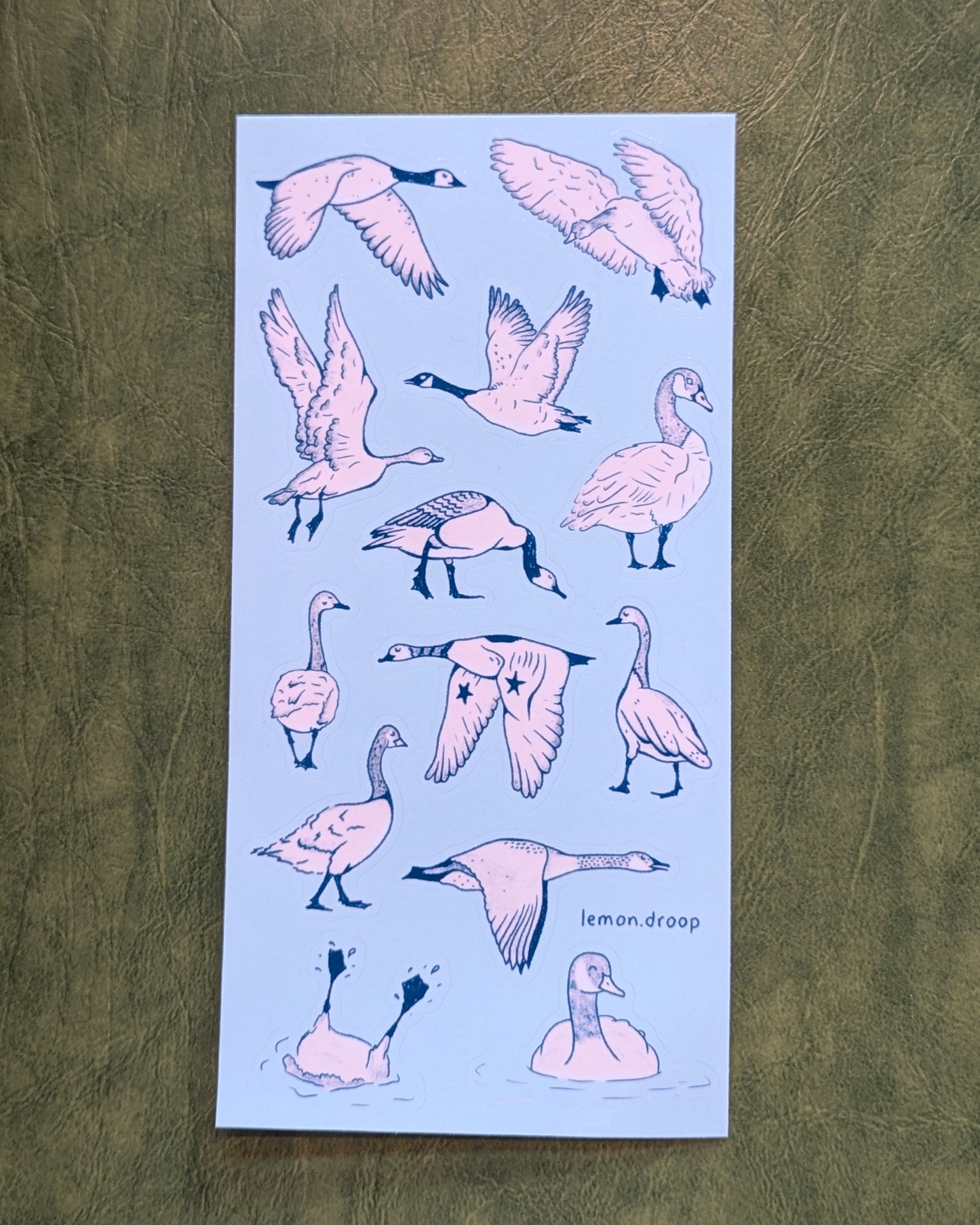 fly high goose sticker sheet