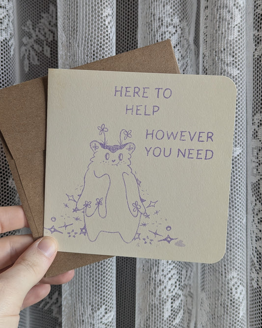 here to help however you need risograph card