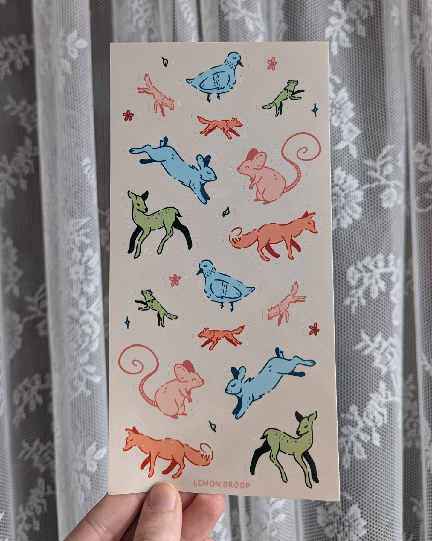 frolic in the forest sticker sheet