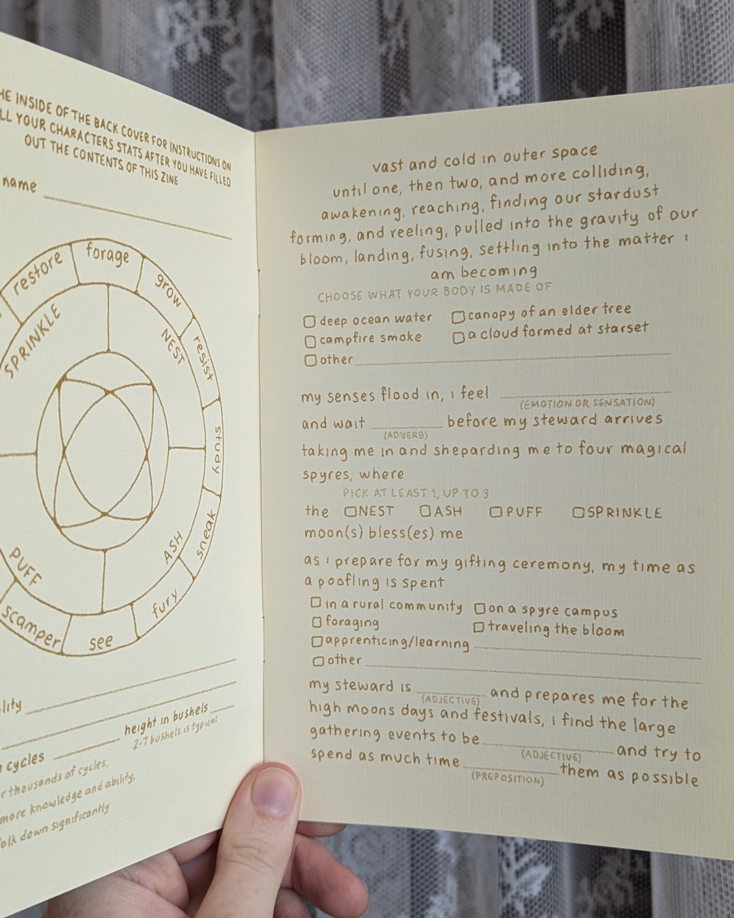 build your character - a moonfolk relic