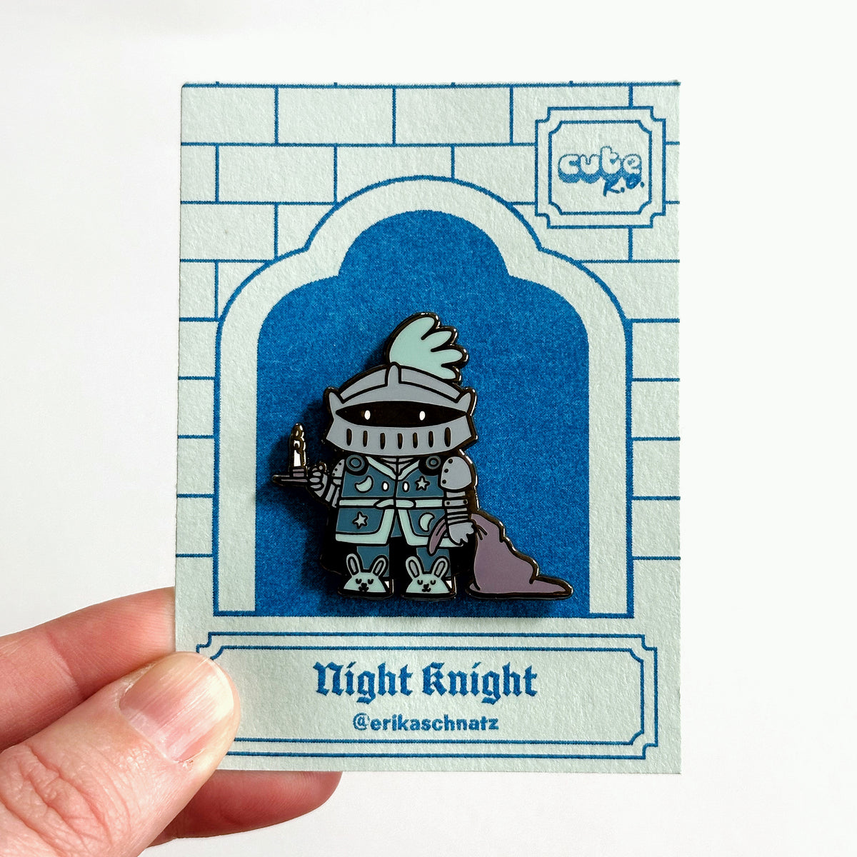Knight Pin Night Knight Enamel Pin – Sonny's House