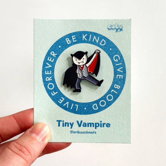 Tiny Vampire Enamel Pin