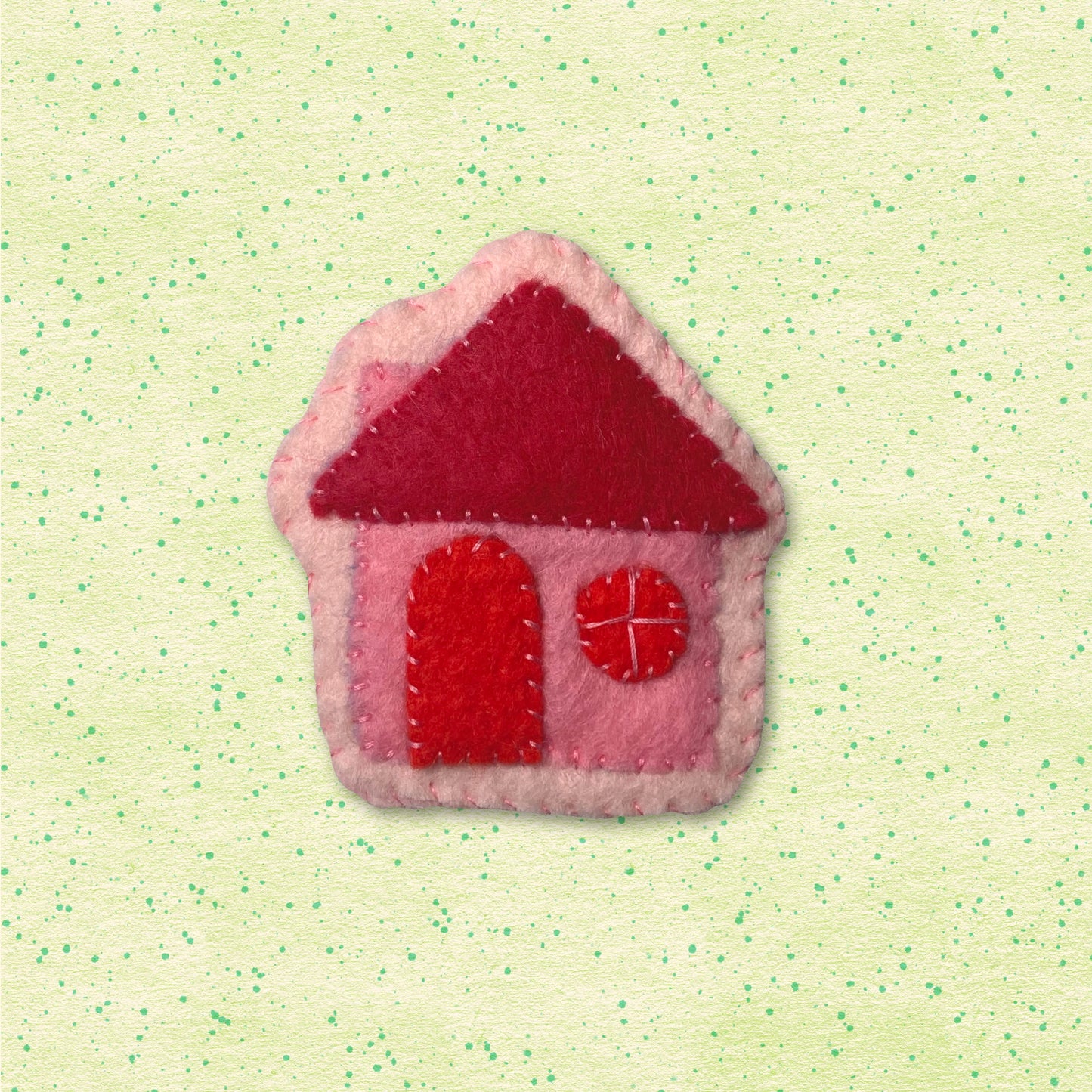 Hand-Stitched Happy Home Pins