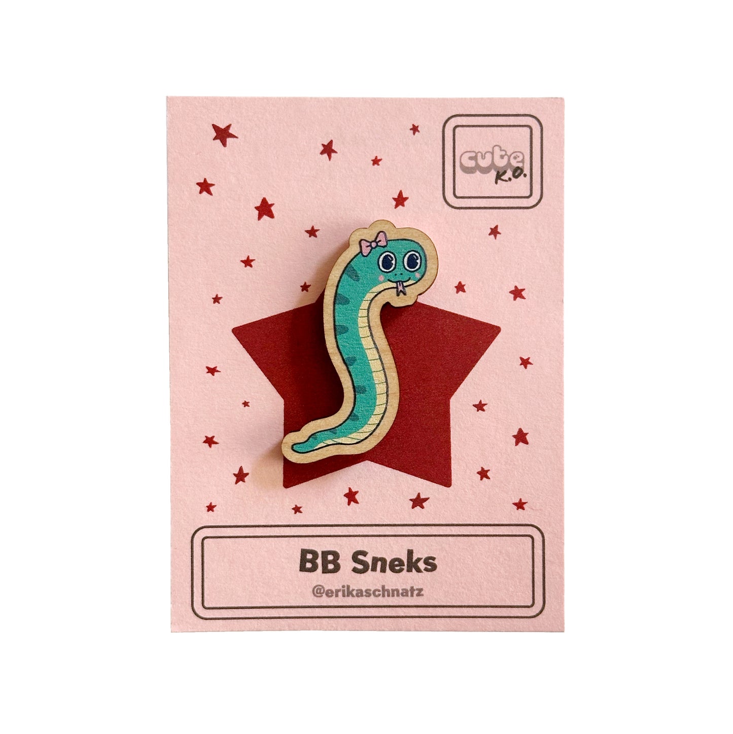 BB Sneks Wooden Pin