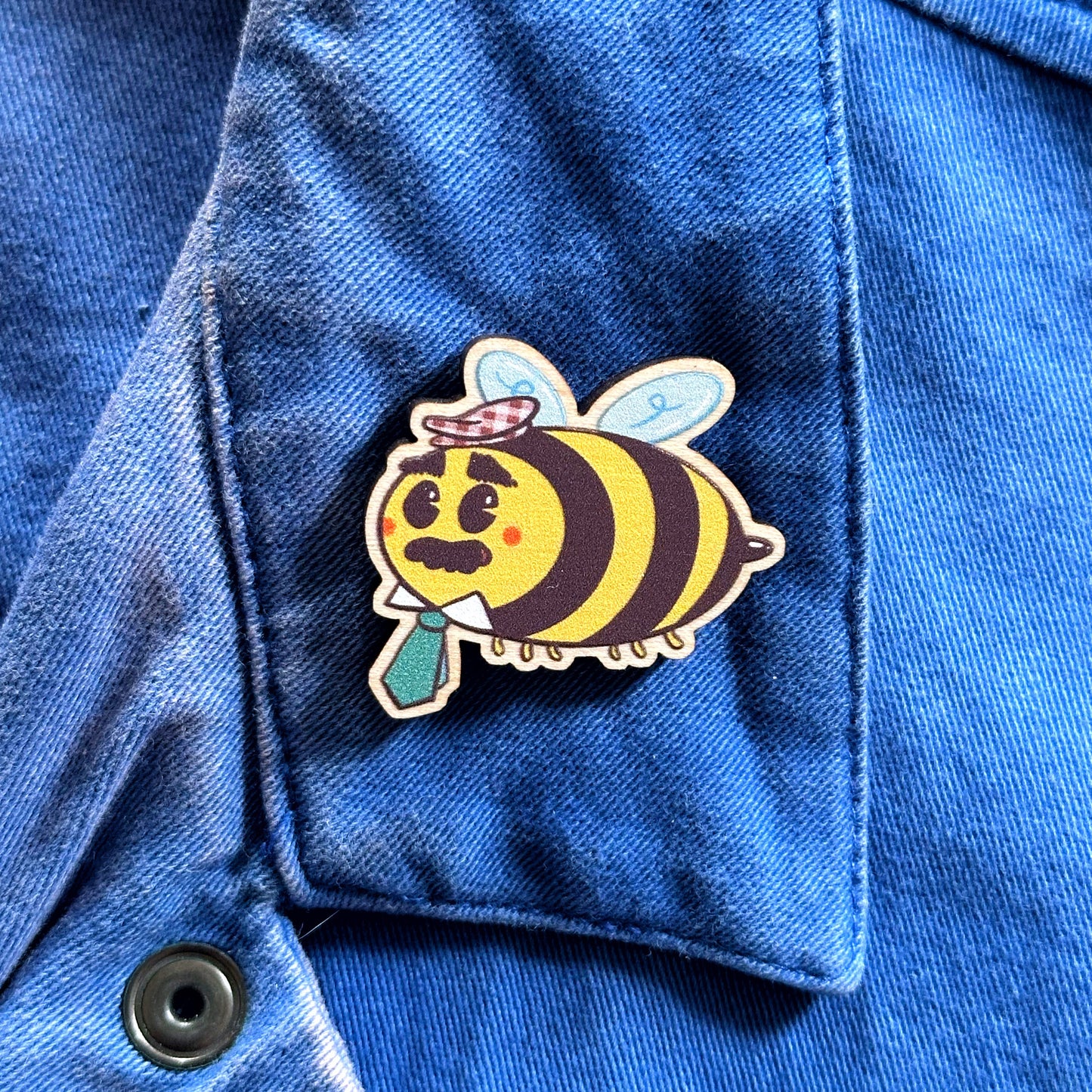 Bumblebuzz Wooden Pin