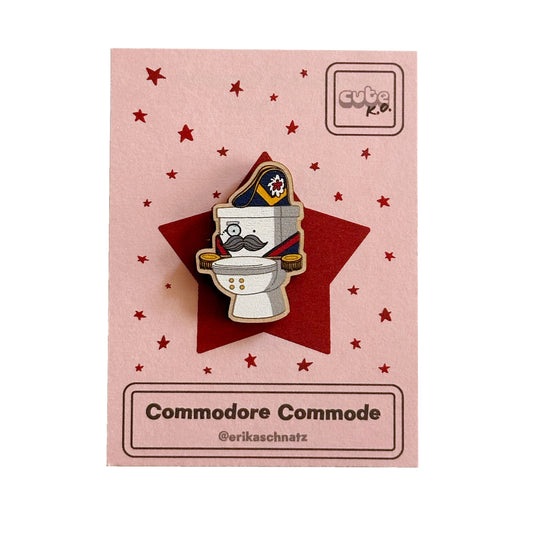 Commodore Commode Wooden Pin