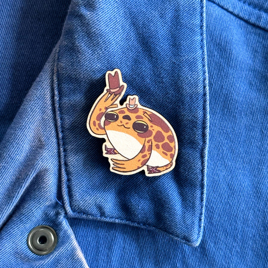 Drip Drop Wooden Pin