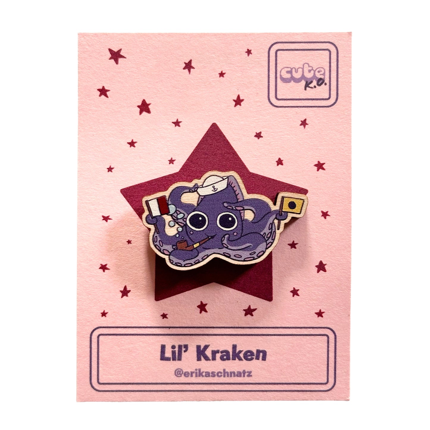 Lil' Kraken Wooden Pin