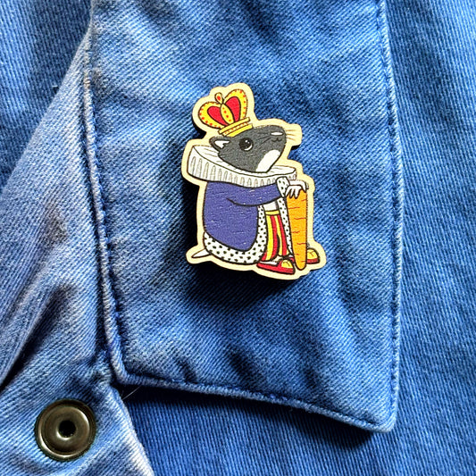 Prince HamHam Wooden Pin