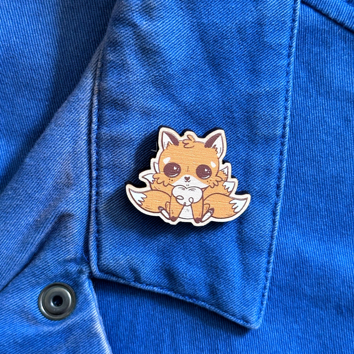 Vulpecula Wooden Pin