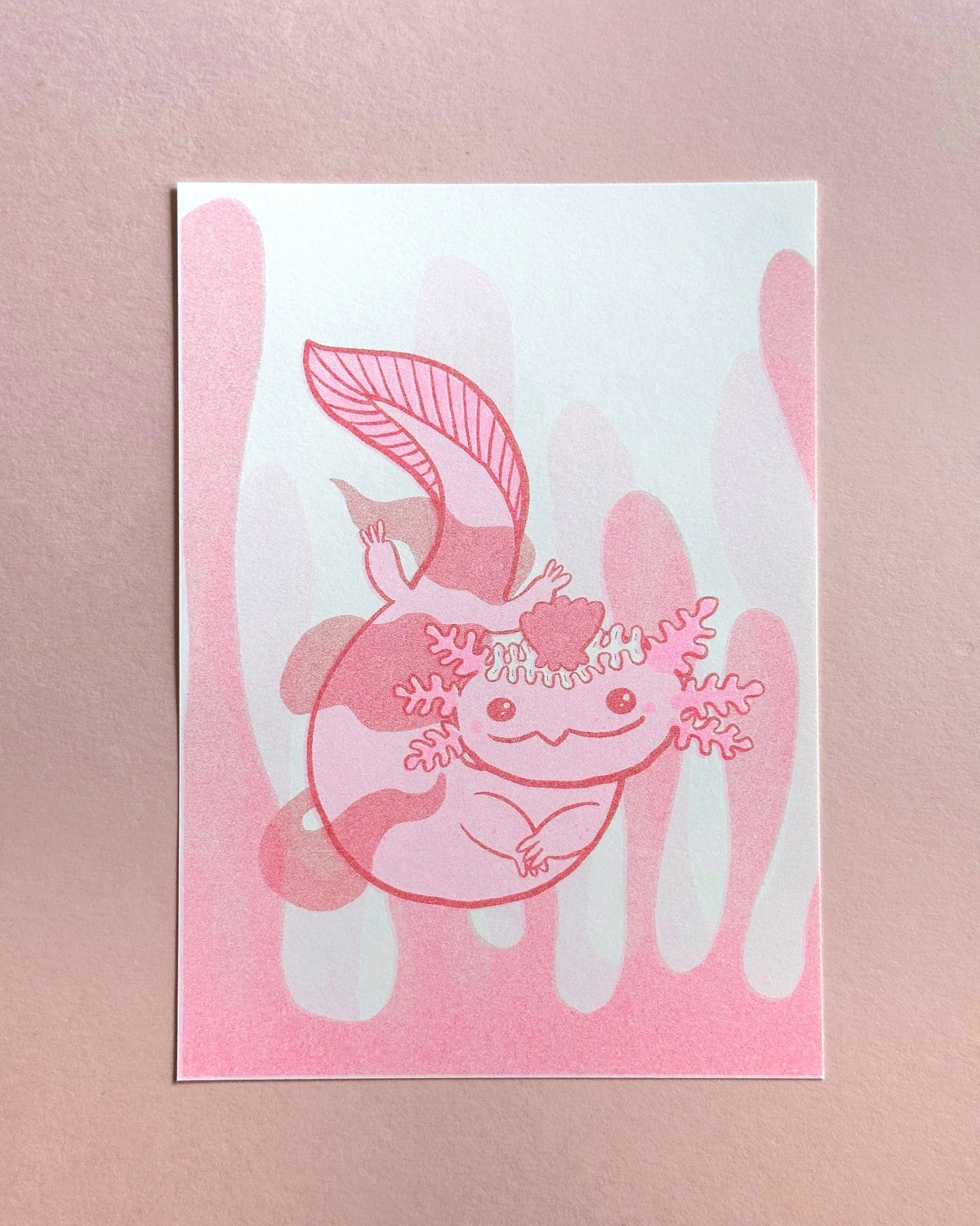 Roxie the Axolotl Print