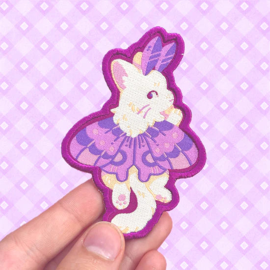 Cat Moth iron-on patch