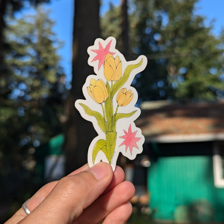 tulips sticker