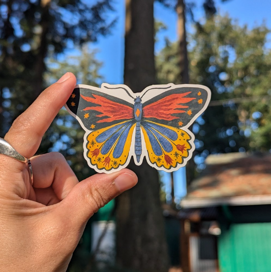 mystical butterfly sticker