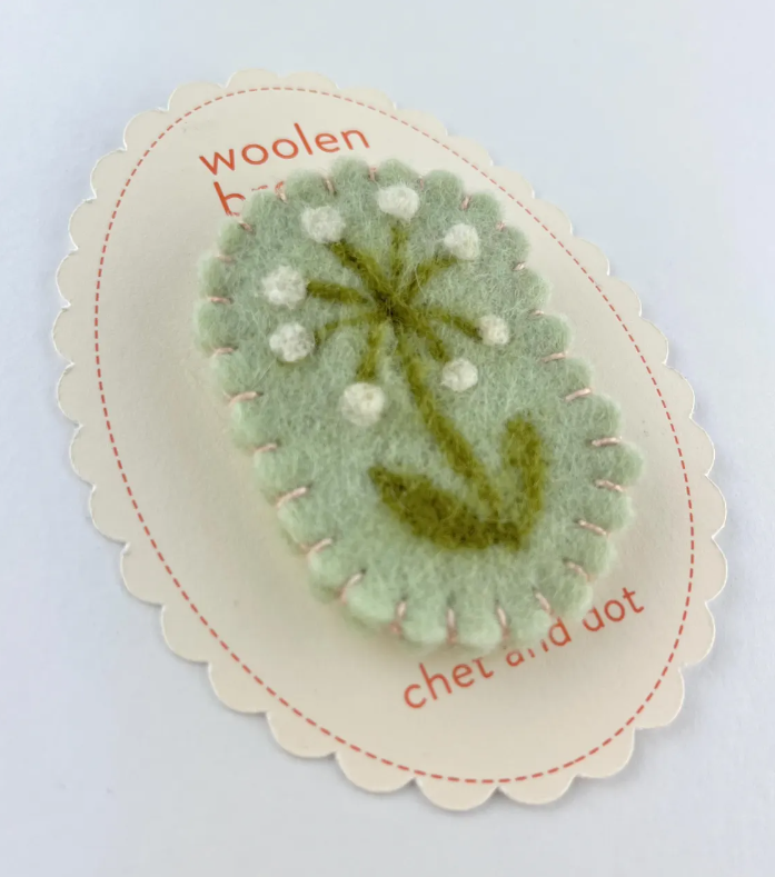 Dandelion Woolen Brooch