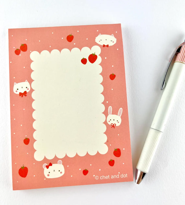 Strawberry Friends Notepads