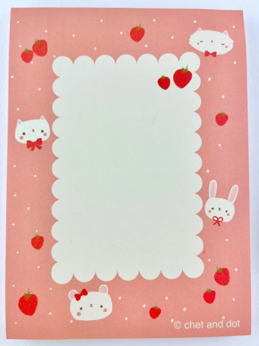 Strawberry Friends Notepads