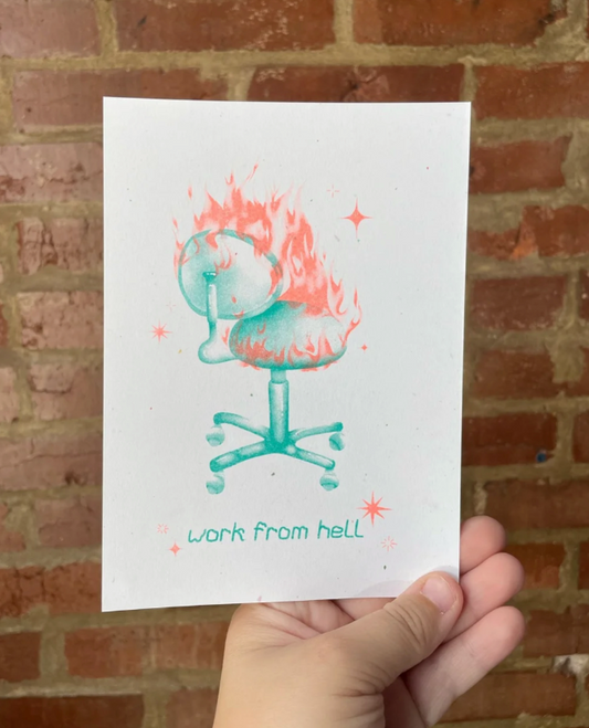 work from hell mini print