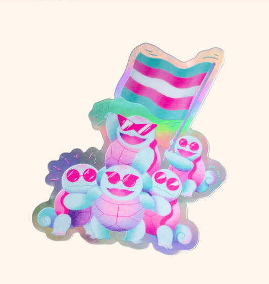 trans squirtle squad sticker