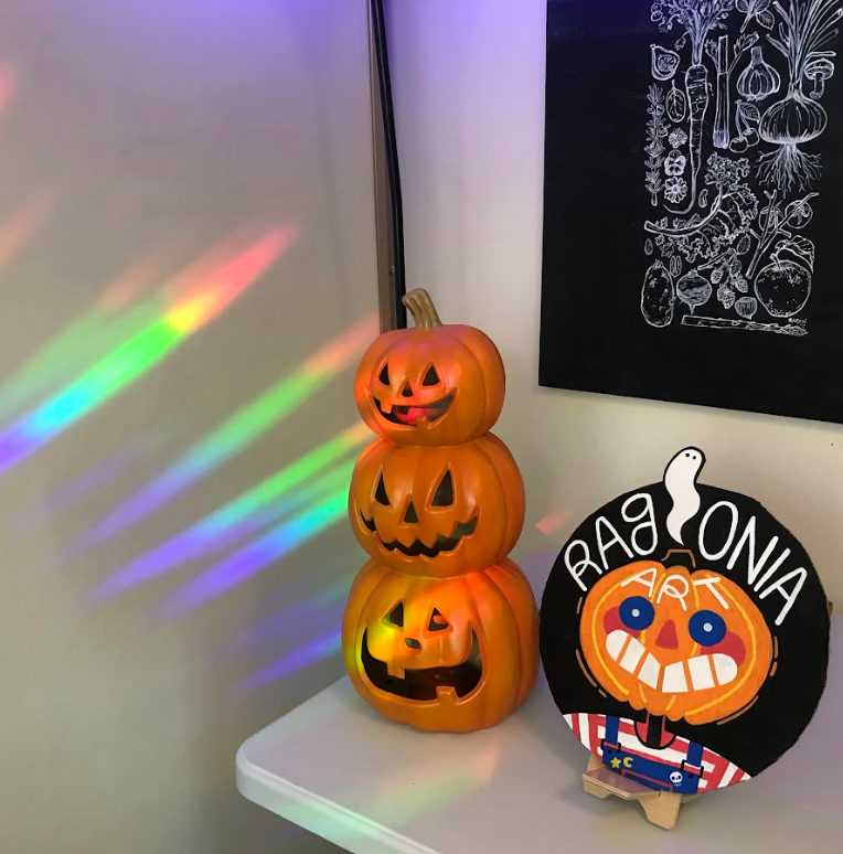 Bat rainbow maker sticker