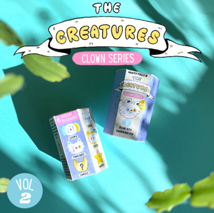 The Creatures: Clown Series Blind Box Pin, Vol. 2