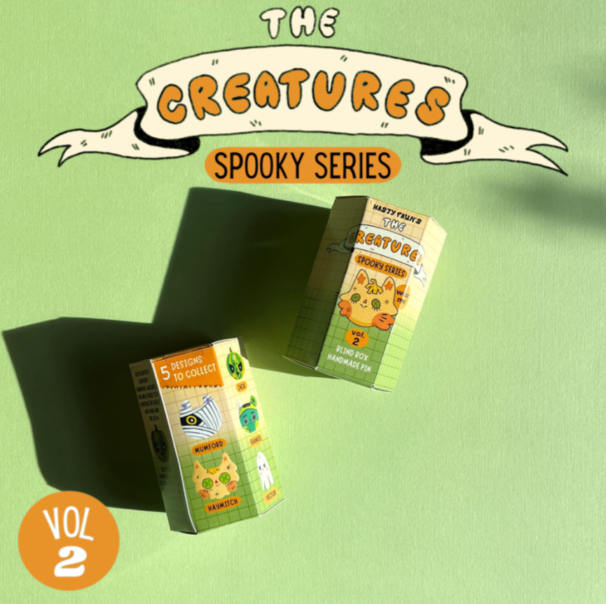 The Creatures: Spooky Series Blind Box Pin, Vol. 2