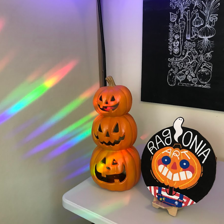 yearning ghost rainbow maker sticker