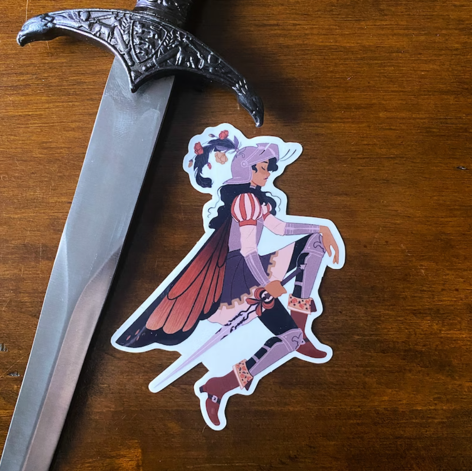 Butterfly Knight sticker