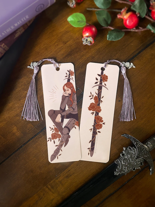 Flower Knight Sword Bookmark with Tassel