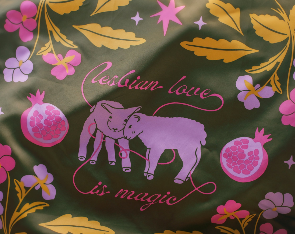 Lesbian Love is Magic Silk Scarf