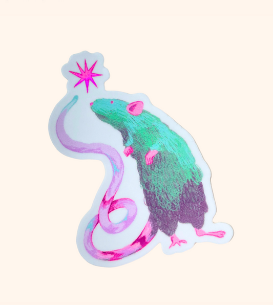 rat wizard sticker