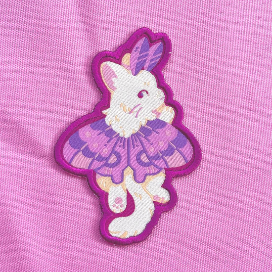 Cat Moth iron-on patch