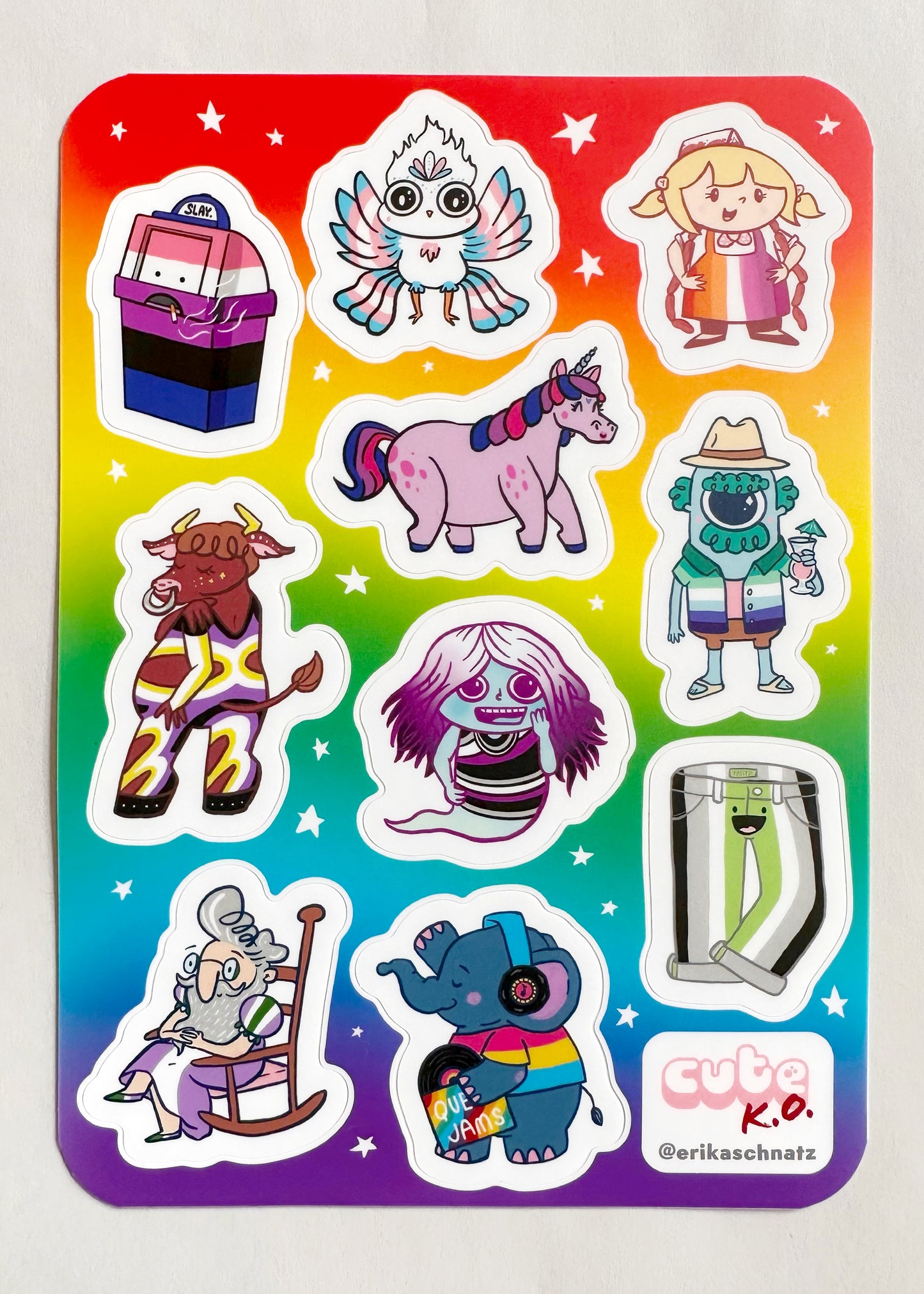 Cute KO Sticker Pride Sheet