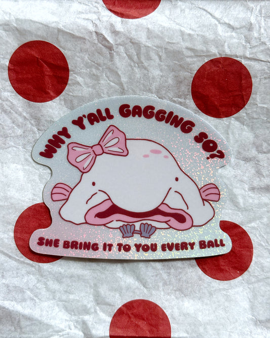 Blobfish Betty Sticker