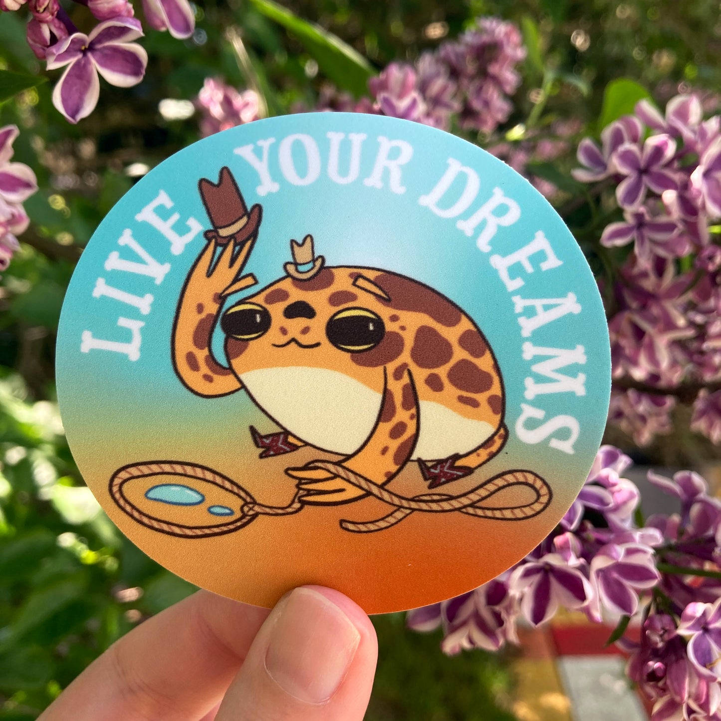 Drip Drop Live Your Dreams Sticker