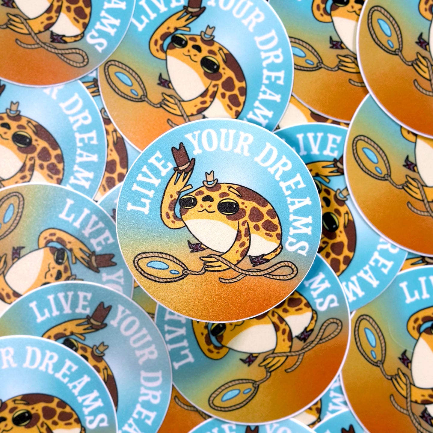 Drip Drop Live Your Dreams Sticker