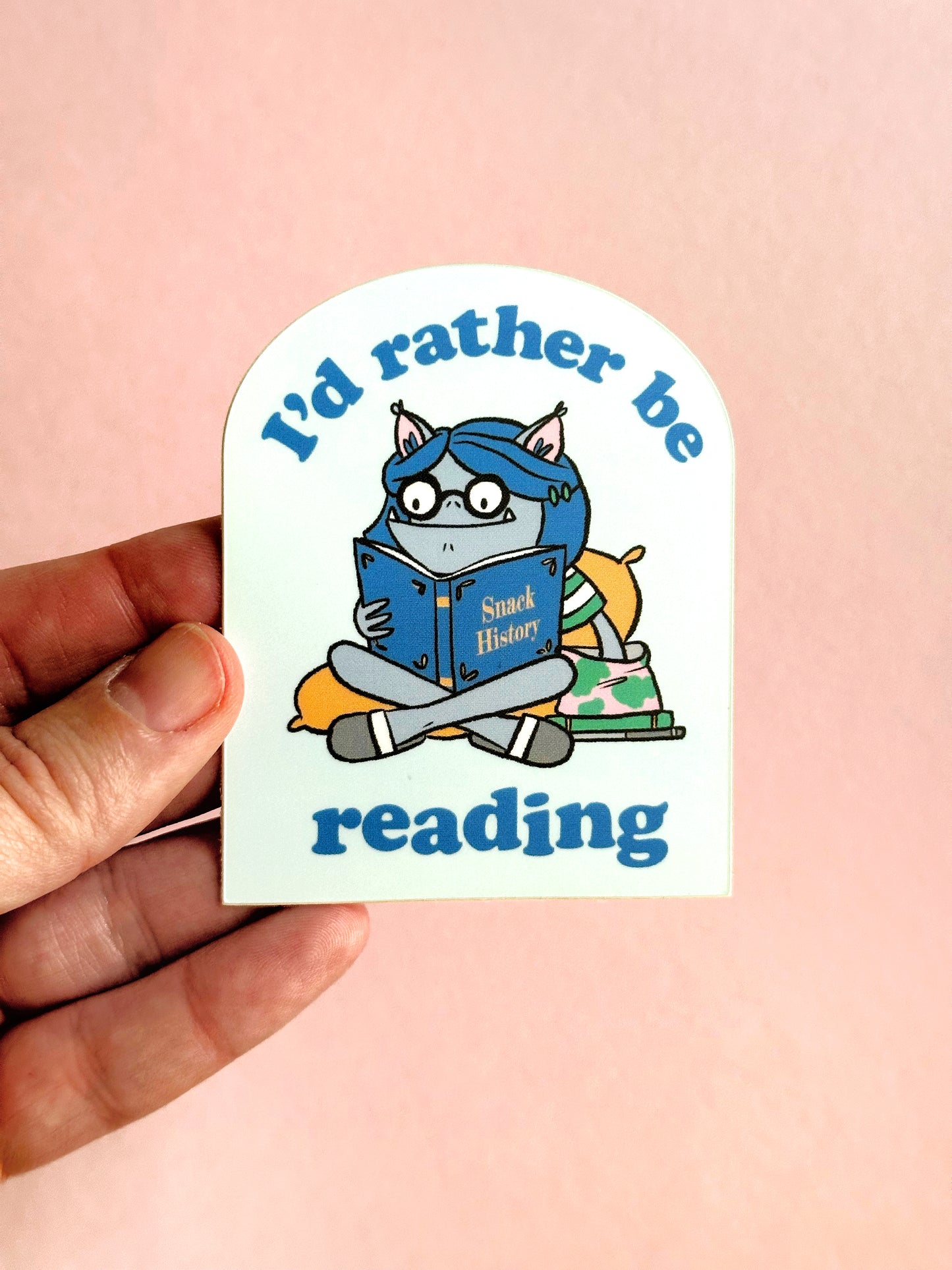 I'd Rather Be Reading Sticker