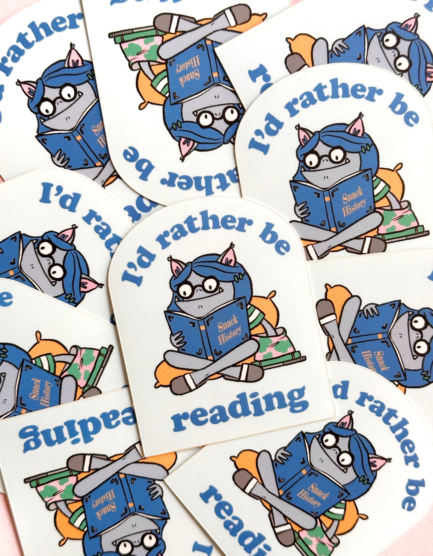 I'd Rather Be Reading Sticker