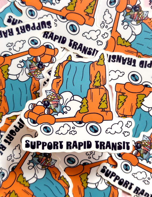 Support Rapid Transit Sticker